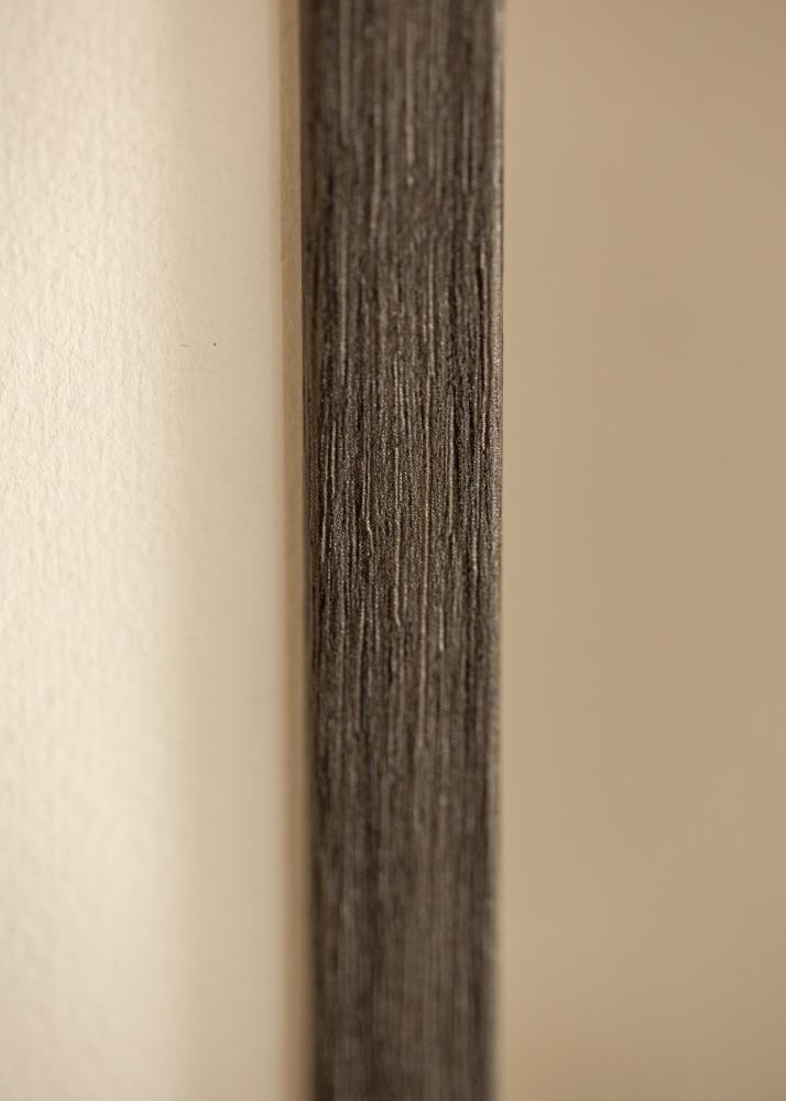 Πλαίσιο Ares Grey Oak 50x65 cm - Passepartout Λευκό 15x22 inches