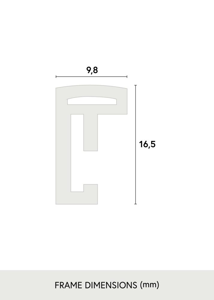 Πλαίσιο Scandi Ακρυλικό γυαλί Μαύρος 32,9x48,3 cm (A3+)