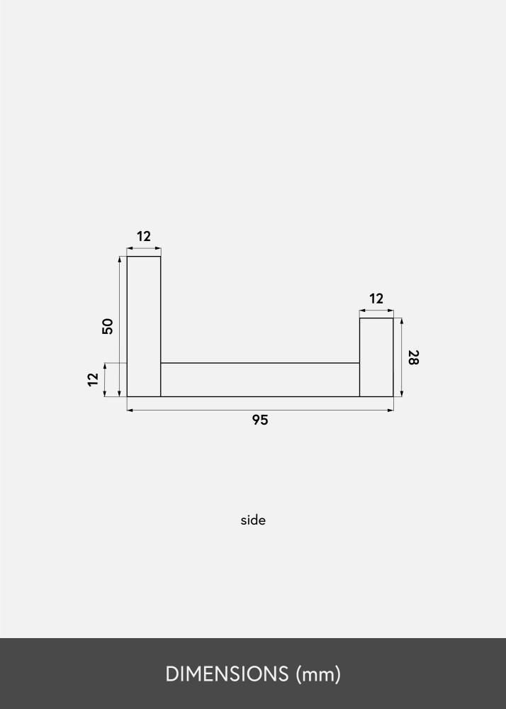 Ράφι πίνακα Δρυς 90 cm