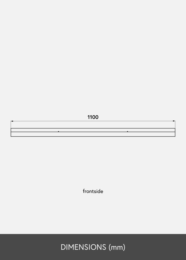 Ράφι πίνακα Λευκό 110 cm