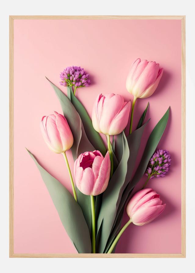 Pink Tulips Αφίσα