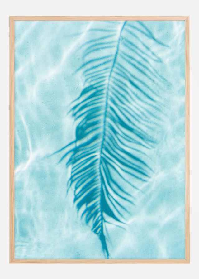 Turquoise Palm Leave Αφίσα