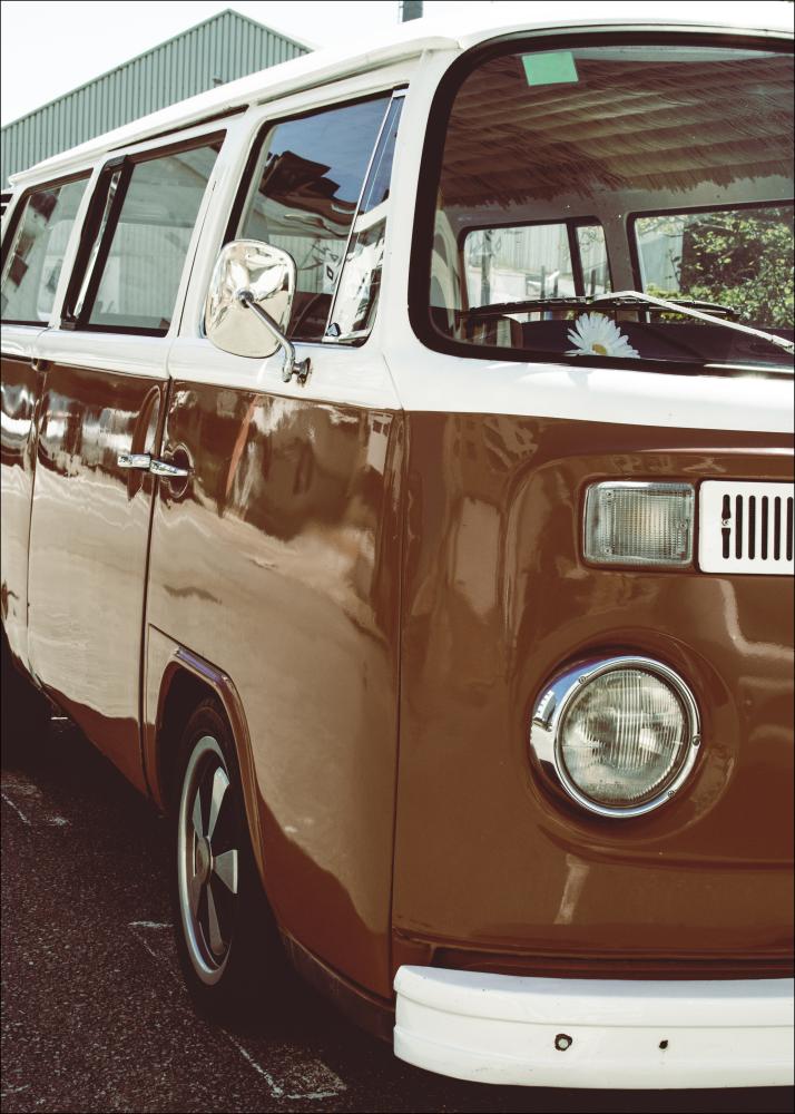 Red Volkswagen Bus Αφίσα