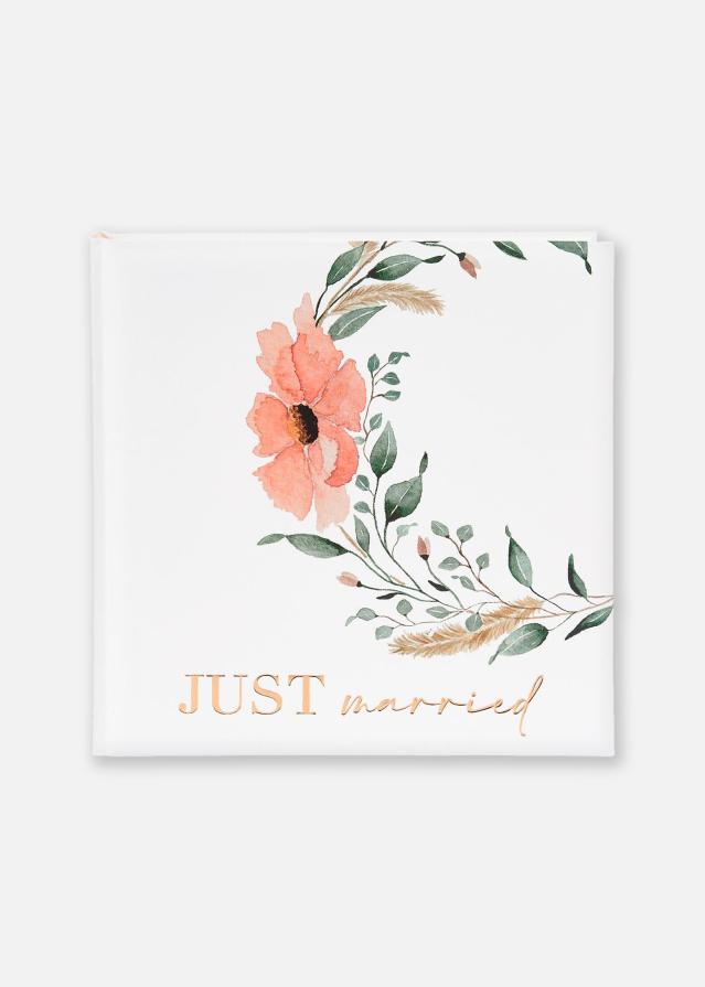 Just married Άλμπουμ Γάμου - 30x31 cm (60 Λευκά Σελίδες / 30 φύλλα)