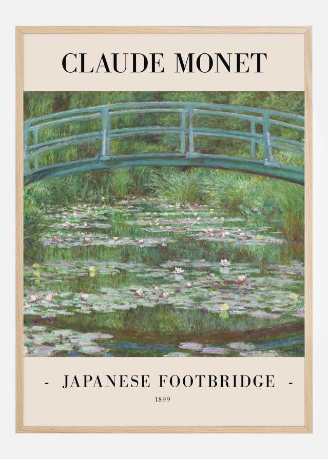 Claude Monet -Japanese Footbridge 1899 Αφίσα