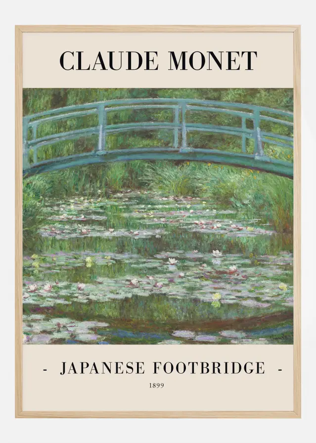 Claude Monet -Japanese Footbridge 1899 Αφίσα