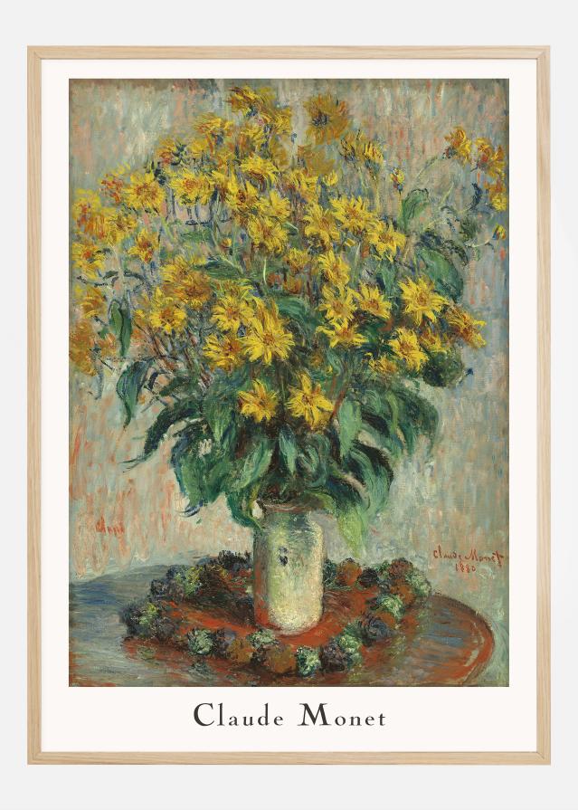 Claude Monet -Jerusalem Artichoke Flowers Αφίσα