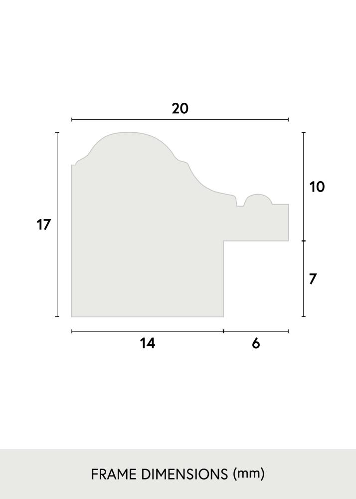 Πλαίσιο Gala Μαύρος 40x50 cm - Πασπαρτού Λευκό 30x40 cm