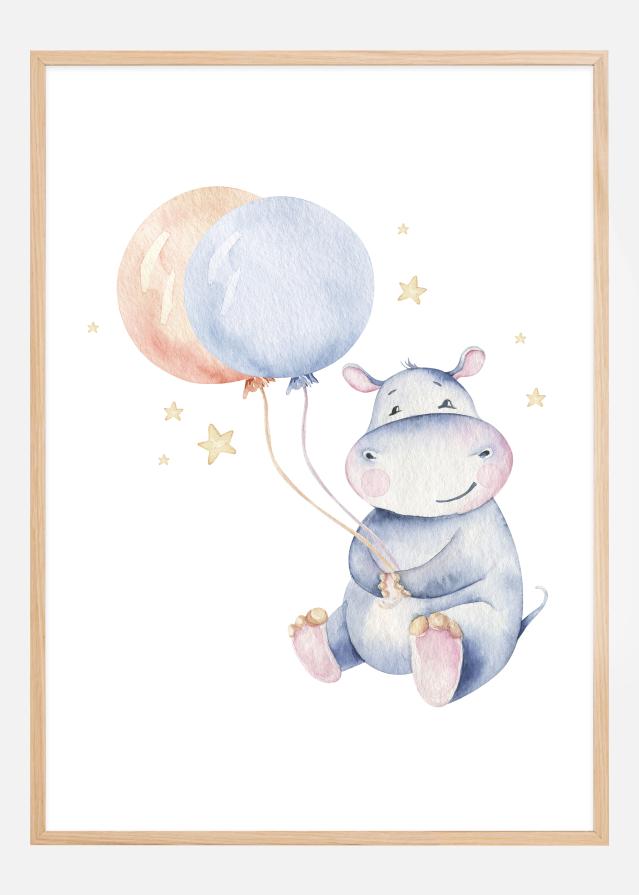 Hippo Balloon Αφίσα