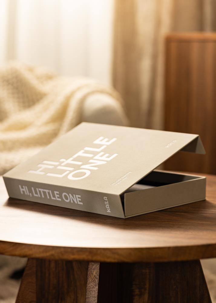 KAILA HI LITTLE ONE Grey - Coffee Table Photo Album (60 Μαύρες σελίδες)