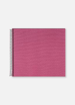 Bella Vista Σπιράλ άλμπουμ Fuchsia - 35x30 cm (40 Μαύρες Σελίδες / 20 φύλλα)