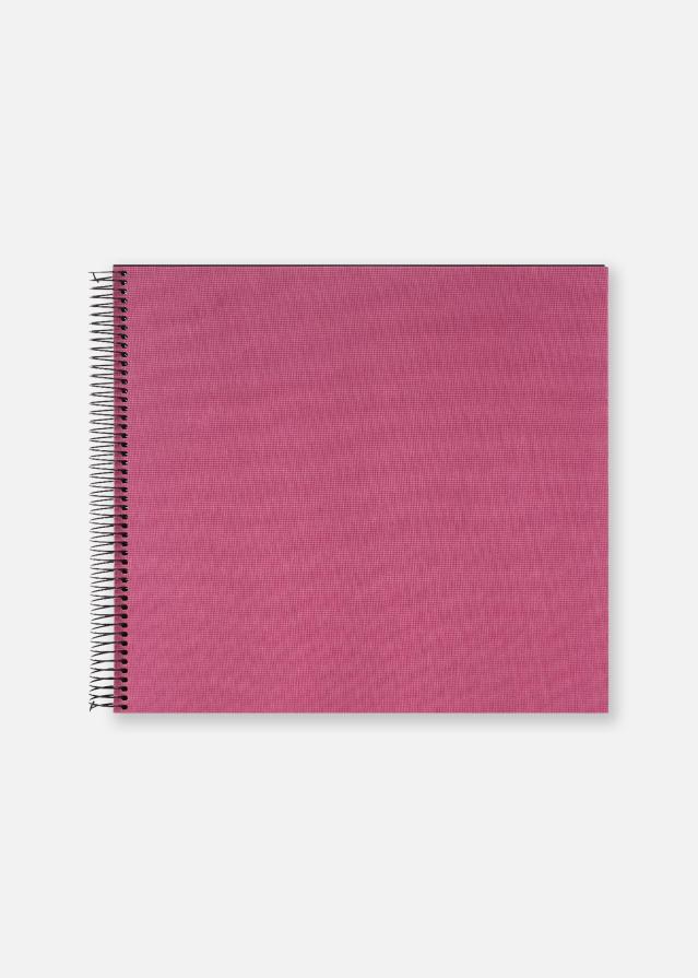 Bella Vista Σπιράλ άλμπουμ Fuchsia - 35x30 cm (40 Μαύρες Σελίδες / 20 φύλλα)