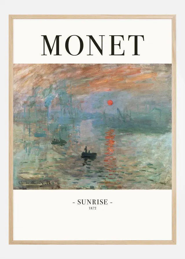 Claude Monet -Sunrise 1872 Αφίσα