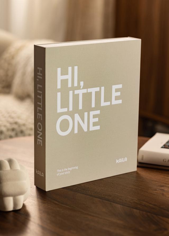 KAILA HI LITTLE ONE Grey - Coffee Table Photo Album (60 Μαύρες σελίδες)