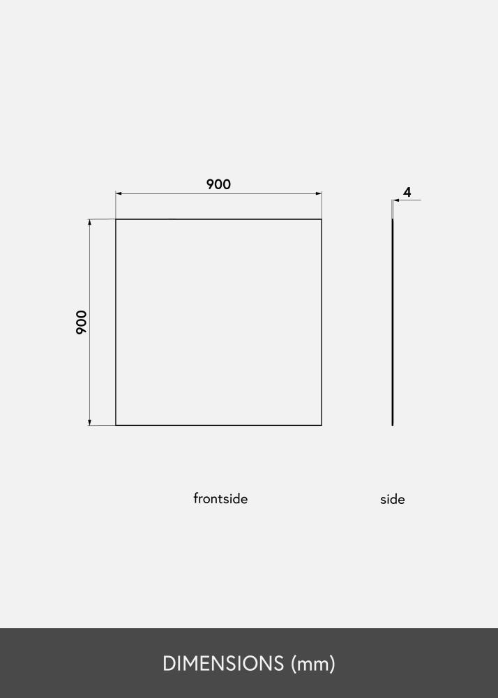 KAILA Καθρέφτης Square 90x90 cm