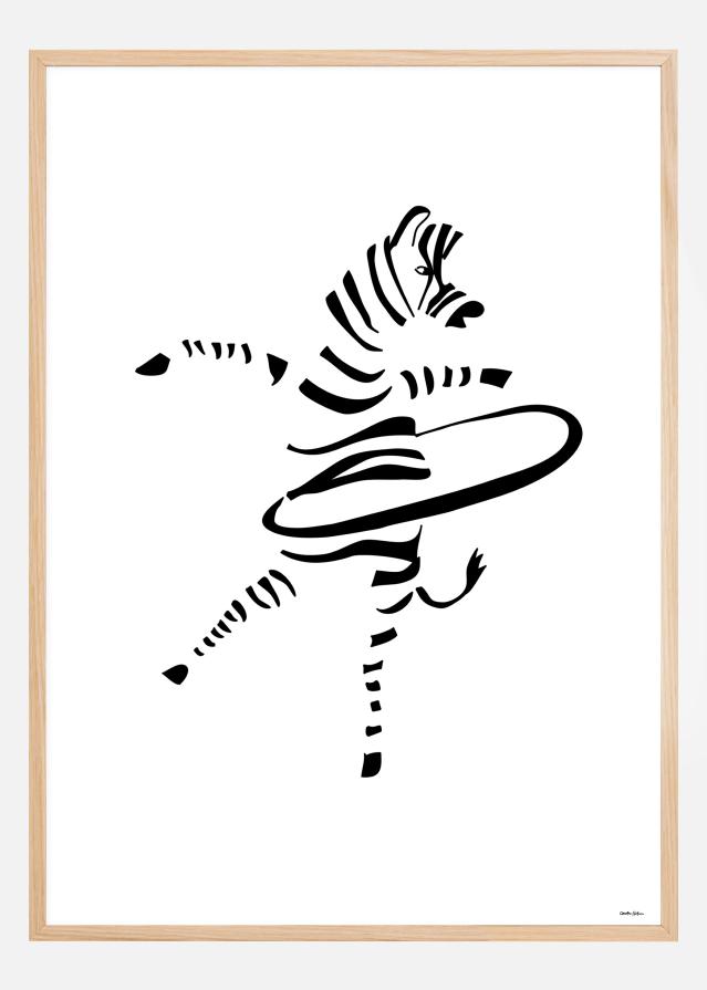 Hula Hoop Zebra Αφίσα