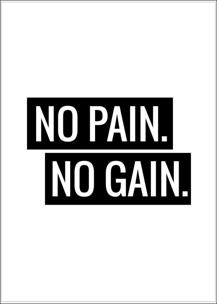 No Pain No Gain Αφίσα