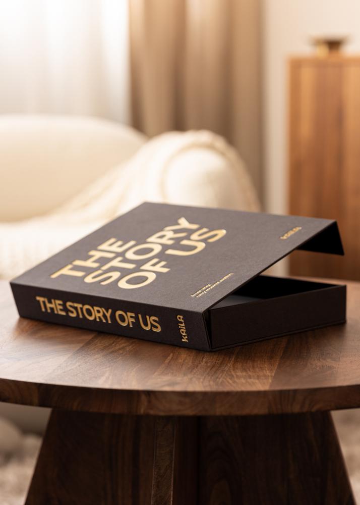 KAILA THE STORY OF US Creme - Coffee Table Photo Album (60 Μαύρες σελίδες)