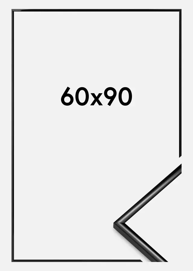 Πλαίσιο Scandi Ακρυλικό γυαλί Μαύρος 60x90 cm