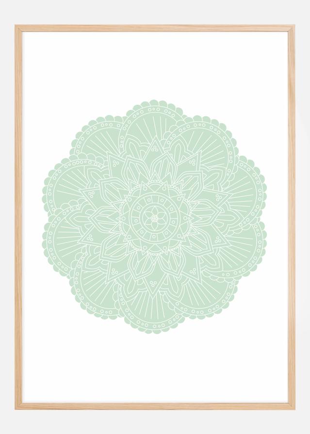 Abstract Green Mandala Αφίσα