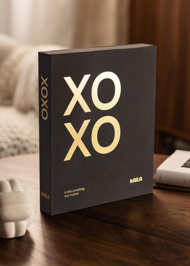 KAILA XOXO Black - Coffee Table Photo Album (60 Μαύρες Σελίδες / 30 φύλλα)