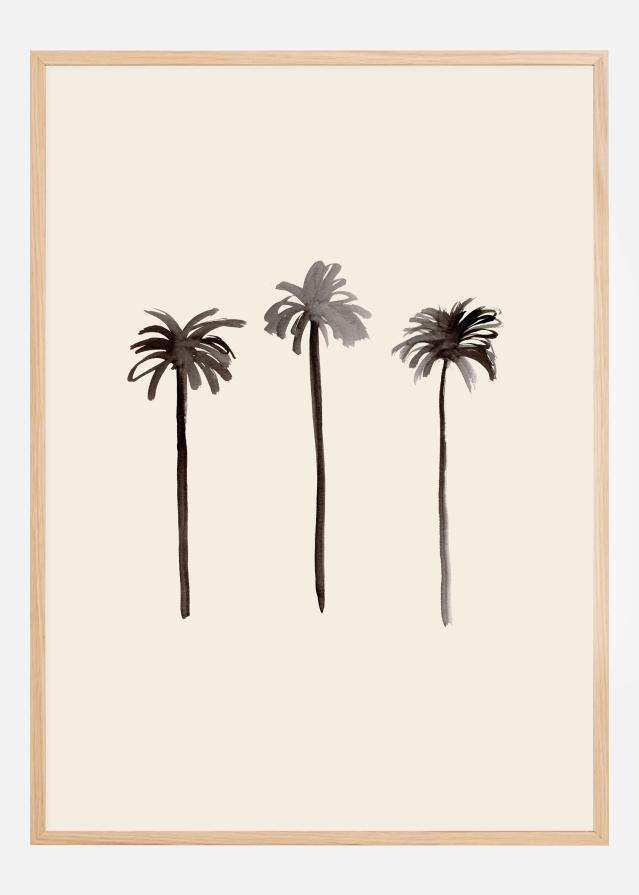 Palm Trees Ink Αφίσα