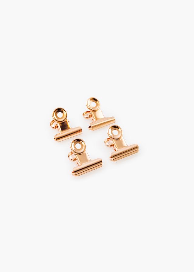 KAILA Αφίσα Clip Rose Gold 20 mm - 4-τεμάχια