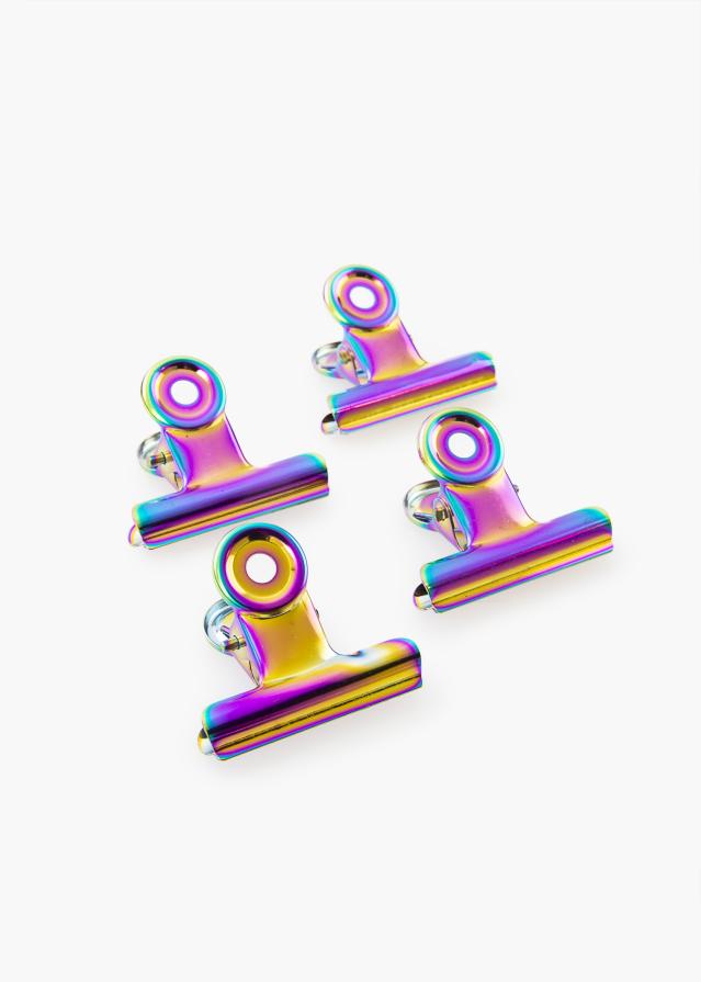 KAILA Αφίσα Clip Rainbow 40 mm - 4-τεμάχια