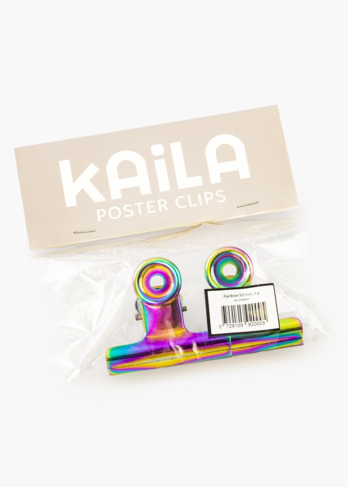 KAILA Αφίσα Clip Rainbow 50 mm - 2-τεμάχια