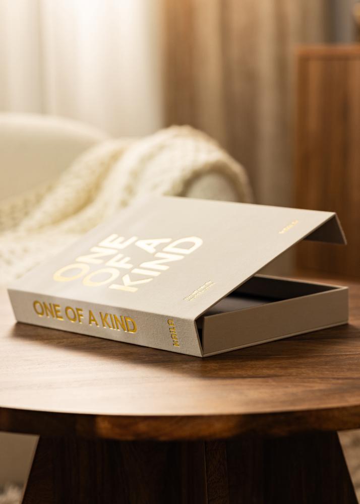 KAILA ONE OF A KIND Creme - Coffee Table Photo Album (60 Μαύρες σελίδες)