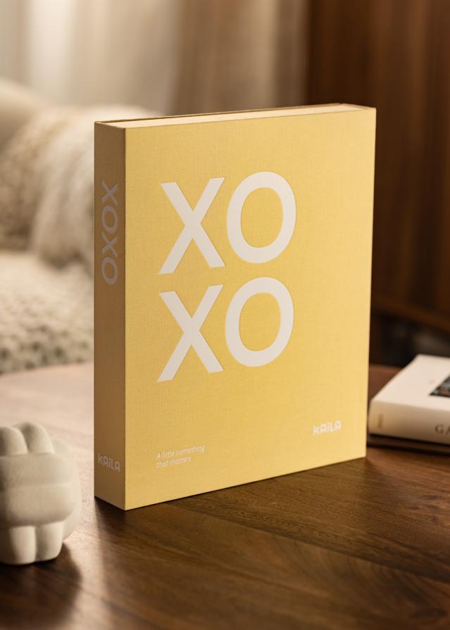 KAILA XOXO Yellow - Coffee Table Photo Album (60 Μαύρες Σελίδες / 30 φύλλα)