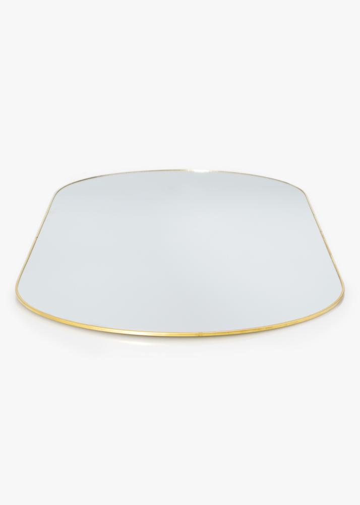 KAILA Οβάλ Mirror - Thin Brass 35x80 cm