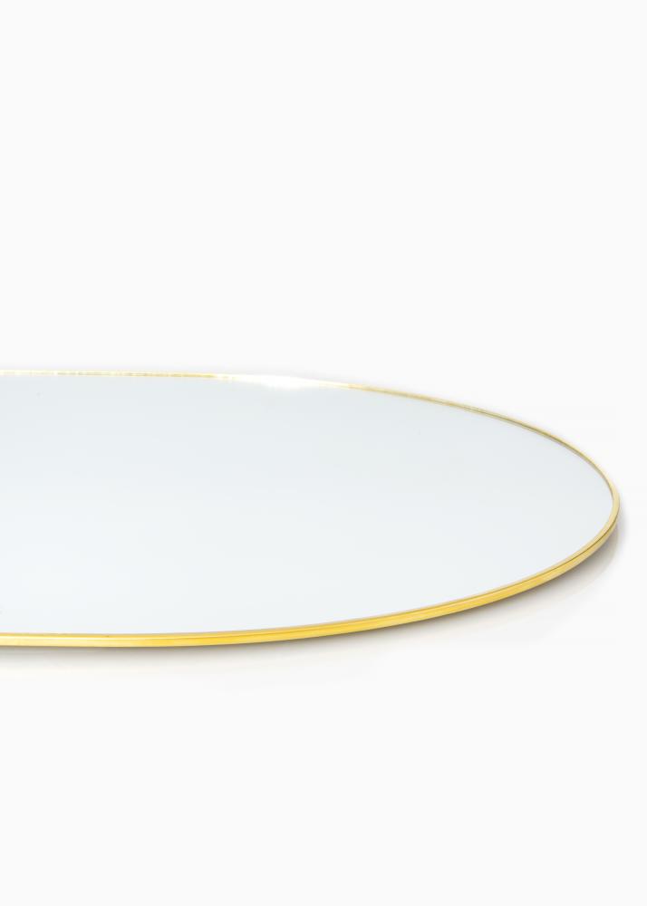 KAILA Οβάλ Mirror - Thin Brass 35x80 cm