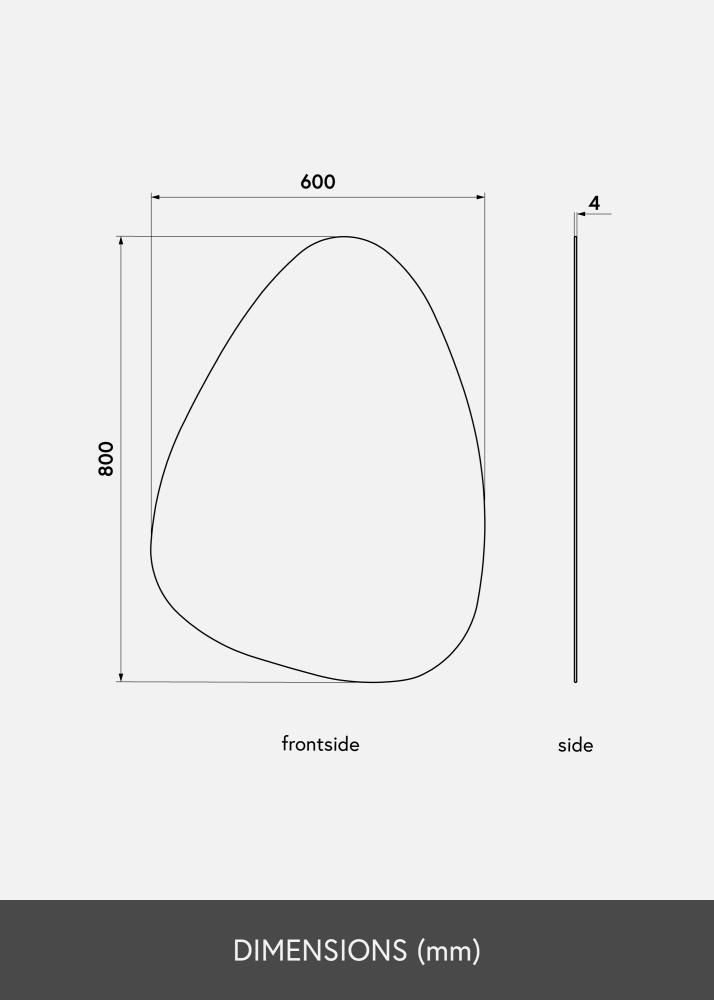 KAILA Καθρέφτης Shape I 60x80 cm