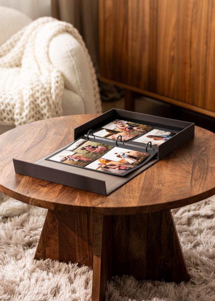 KAILA FAMILY Creme - Coffee Table Photo Άλμπουμ (60 Μαύρες Σελίδες / 30 φύλλα)