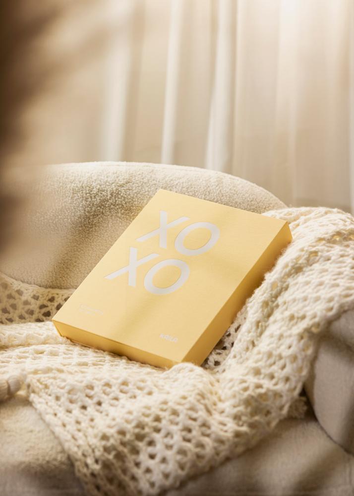 KAILA XOXO Yellow - Coffee Table Photo Album (60 Μαύρες Σελίδες / 30 φύλλα)