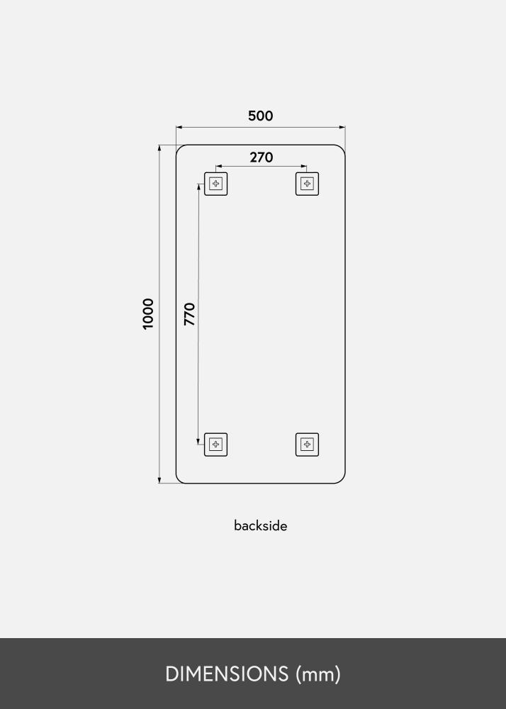 KAILA Καθρέφτης Rectangle 50x100 cm