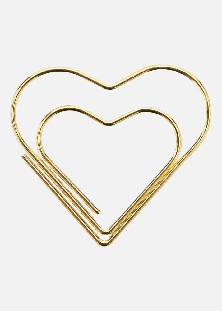 PAC Μέταλλο Paperclip Heart Χρυσός