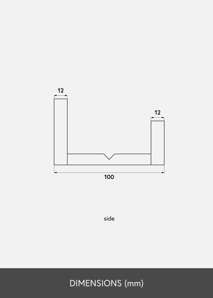 KAILA Ράφι πίνακα Μαύρος 110 cm