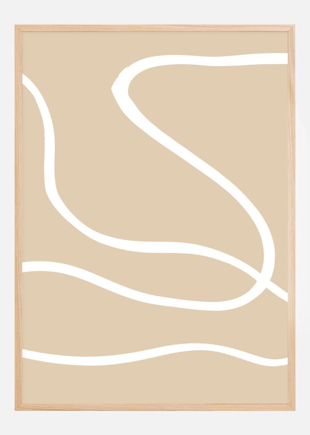 Beige Lines I Αφίσα