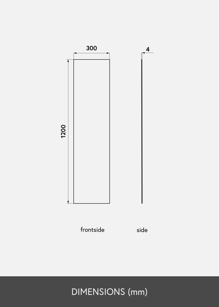 KAILA Καθρέφτης Sharp 30x120 cm