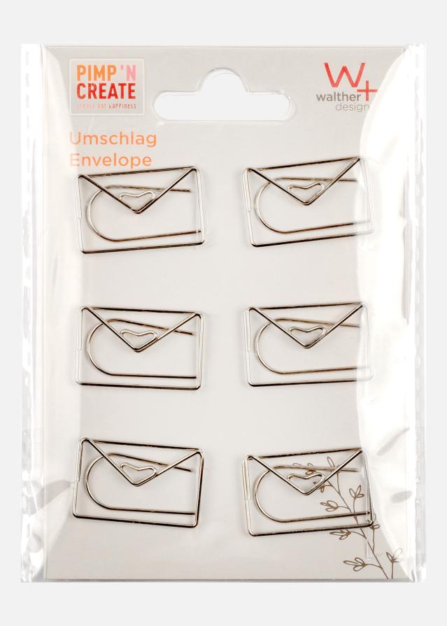 PAC Μέταλλο Paperclip Envelope Ασημί