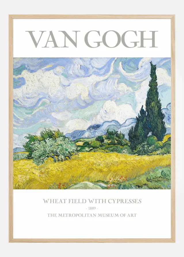 VAN GOGH - Wheat Field With Cypresses Αφίσα