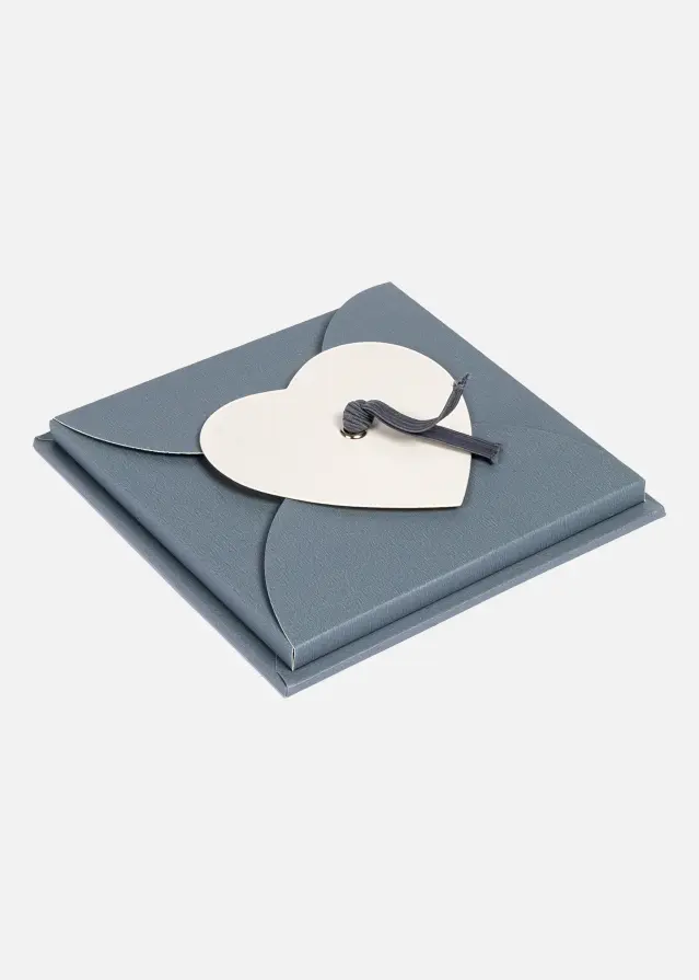 PAC Leporello Heart Γκρι - 11 εικόνες σε 10x10 cm