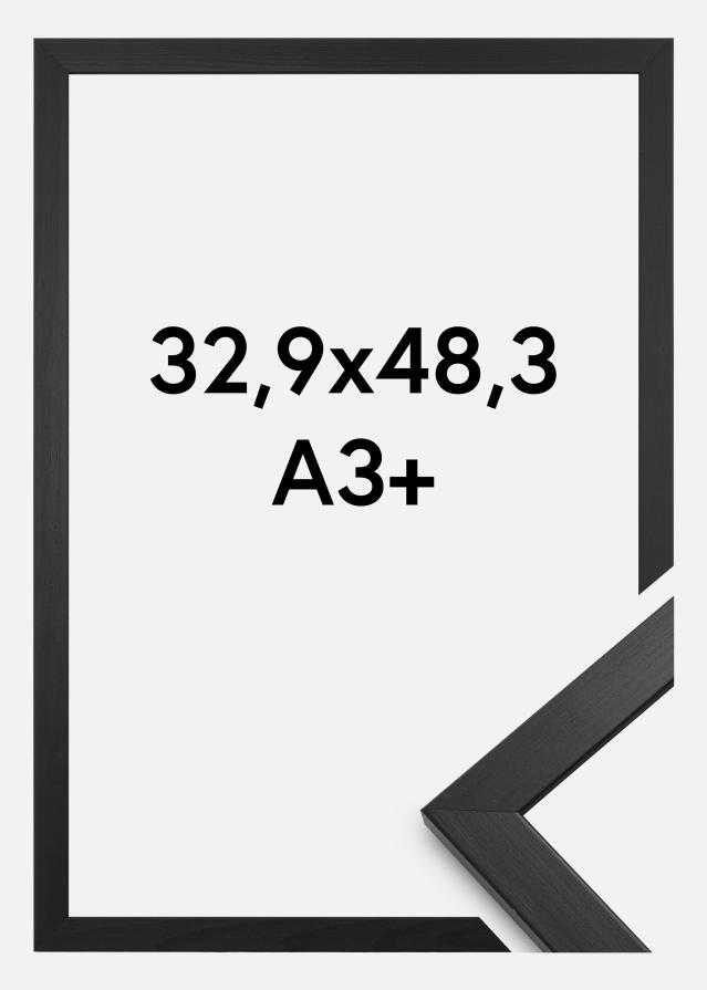 Πλαίσιο Κομψός Ακρυλικό γυαλί Μαύρος 32,9x48,3 cm (A3+)