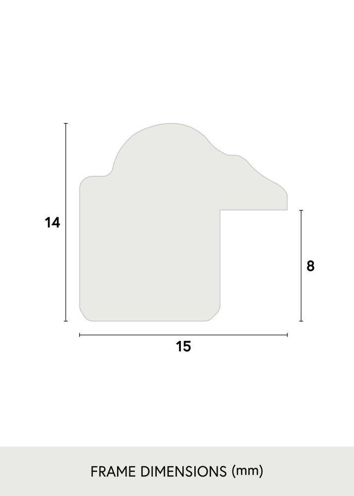 Πλαίσιο Horndal Καφέ 50x70 cm - Πασπαρτού Μαύρος 40x60 cm