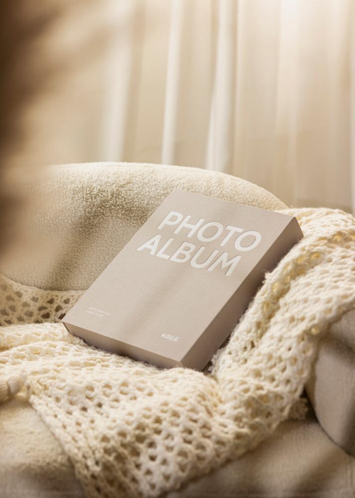 KAILA PHOTO Άλμπουμ Grey - Coffee Table Photo Album (60 Μαύρες Σελίδες)