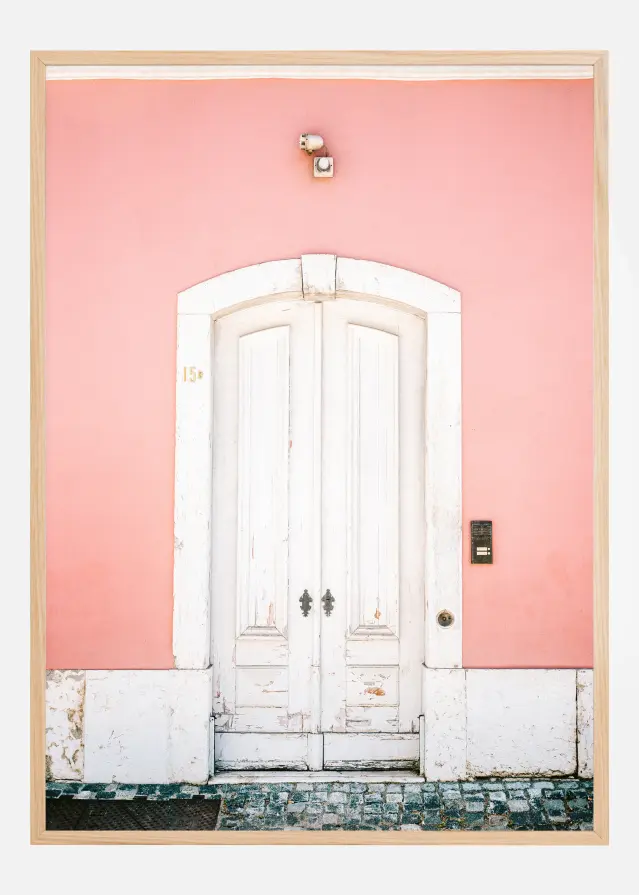 White Lisbon Door Αφίσα