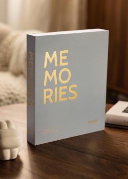 KAILA MEMORIES Grey - Coffee Table Photo Album (60 Μαύρες Σελίδες / 30 φύλλα)