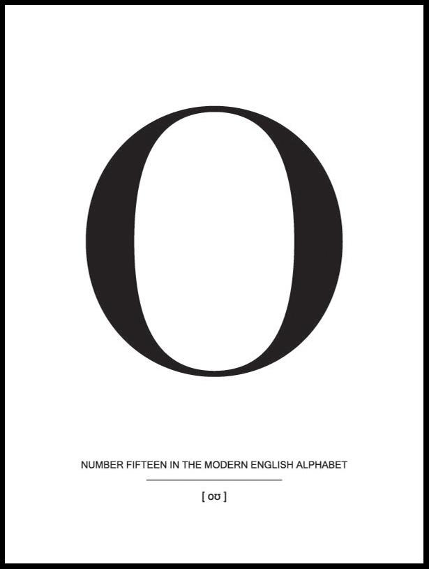 Letter O Αφίσα